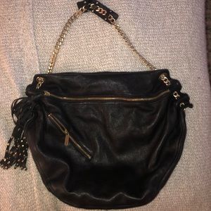 Botkier black medium sized leather handbag